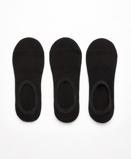 Oysho 3 Pairs Of Cotone Sportive Footsies Nere | 20153-HXRB