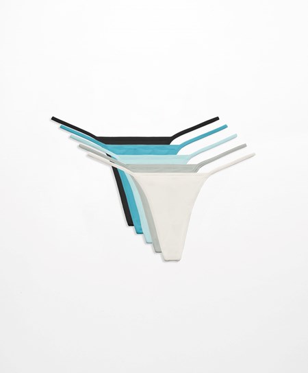 Oysho 5 Polyamide G-string Briefs 3-880 | 12340-NGTV