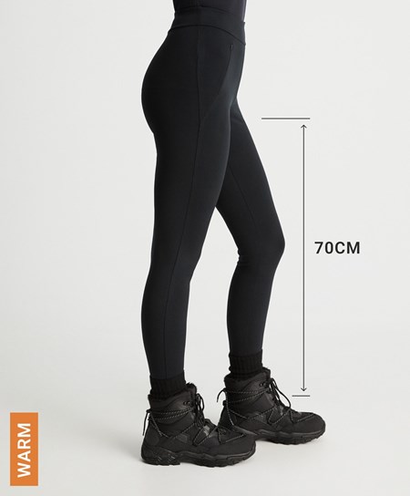 Oysho 70cm Warm Leggings Nere | 91758-EQZX
