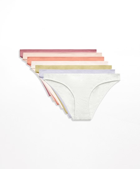 Oysho 7 Cotone Classiche Briefs Albicocca | 36491-FJVZ