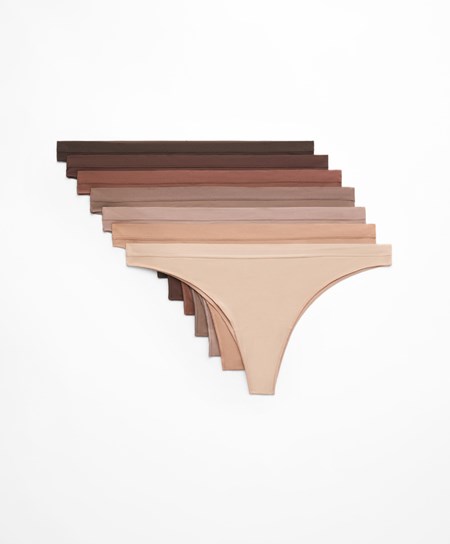 Oysho 7 Pantone™ Polyamide Brazilian Briefs Marroni | 21384-NIPK