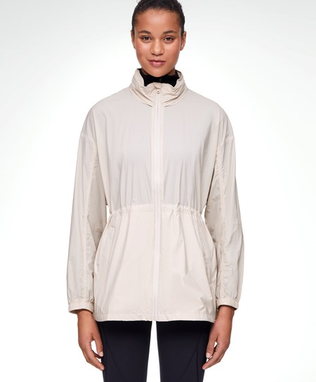 Oysho Acqua-repellent Corsa Jacket Sabbia | 39067-OFXW