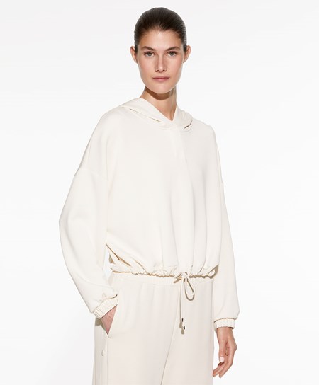 Oysho Adjustable Modal Sweatshirt Stone | 51382-GSUX