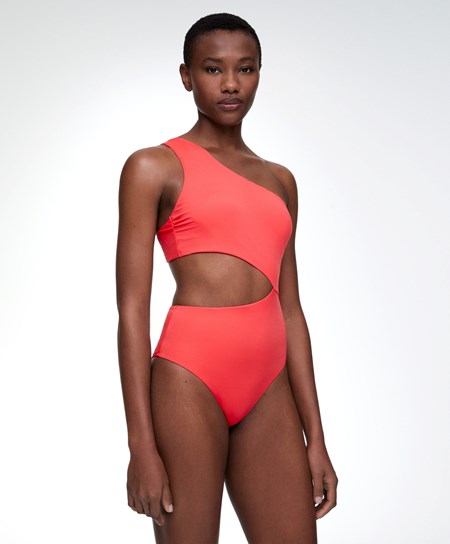 Oysho Asymmetric Trikini Corallo | 06392-LVJN