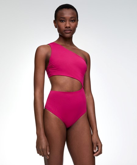 Oysho Asymmetric Trikini Fucsia | 04927-HCMW