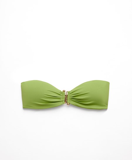 Oysho Bandeau Bikini Top Verdi | 20813-JKOB