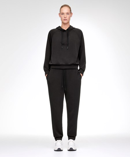 Oysho Black Modal Tracksuit With Zip Nere | 67590-SPXR