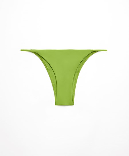Oysho Cinturino Medium-coverage Bikini Briefs Verdi | 20416-UQIK