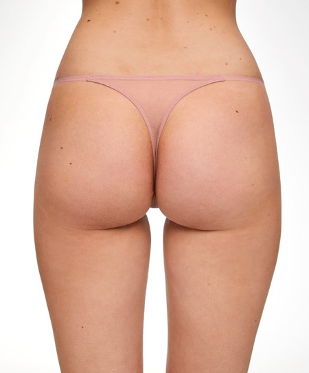 Oysho Cinturino Tulle Perizoma Mid Dusty Rosette | 82946-LOYG