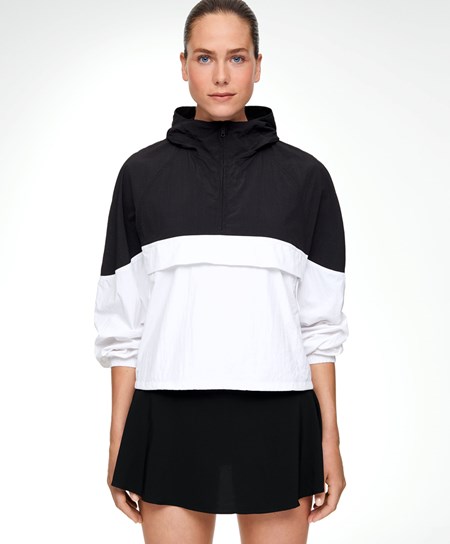 Oysho Colour Block Acqua-repellent Kangaroo Jacket Nere | 29156-SAJZ