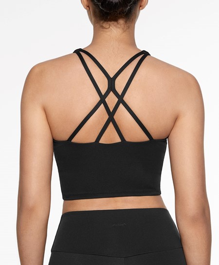 Oysho Comfortlux Cinturino Tank Top Nere | 87415-RXWO
