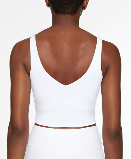 Oysho Comfortlux Cinturino Top Bianche | 60498-OCYW