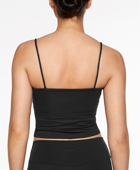 Oysho Comfortlux Cinturino Top Nere | 94356-FWML
