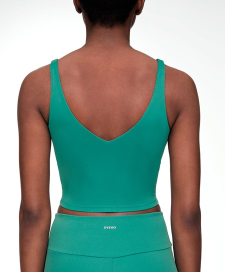 Oysho Comfortlux Cinturino Top Verdi | 31829-WONY