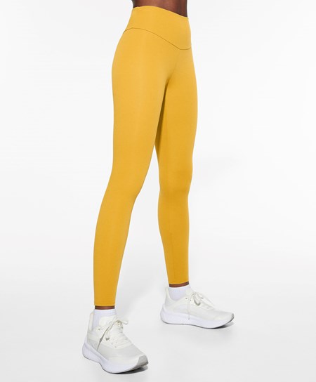 Oysho Comfortlux High-rise Ankle-length Leggings Gialle | 03154-MJHE