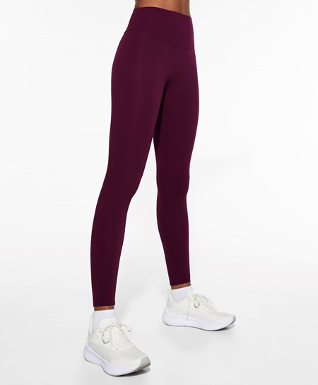 Oysho Comfortlux High-rise Ankle-length Leggings Viola | 05967-YMPJ