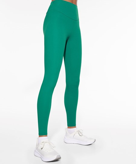Oysho Comfortlux High-rise Ankle-length Leggings Verdi | 25160-SLUB
