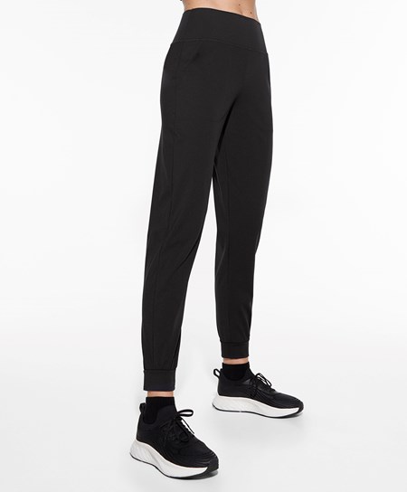 Oysho Compressive Joggers Nere | 94561-OGAS