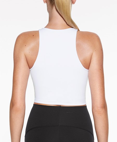Oysho Compressive Tank Top Bianche | 18426-MSYO