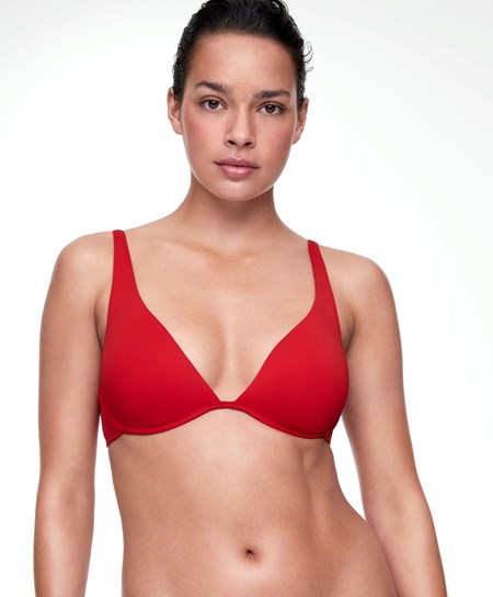 Oysho Continuous Underwire Halter Neck Bikini Top Rosse | 65810-YFTE