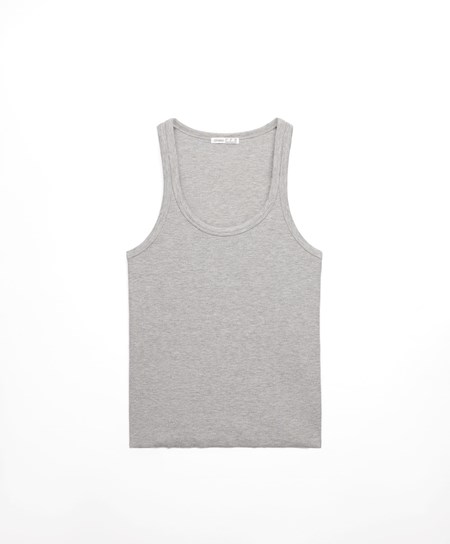 Oysho Costine Vest Top Grigie | 74201-BXKE