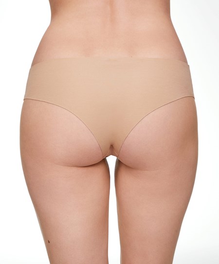Oysho Cotone Invisible Brazilian Briefs Beige | 35279-DVGQ