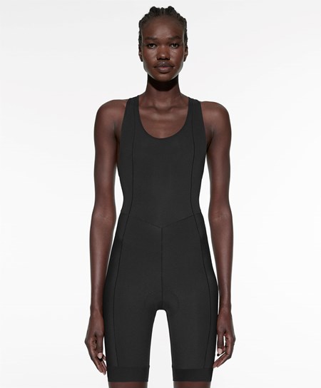 Oysho Cycling Corta One-piece With Straps Nere | 16472-RLMH
