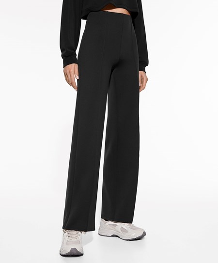 Oysho Dritto Trousers In High-strength Fabric Nere | 16573-AYDM