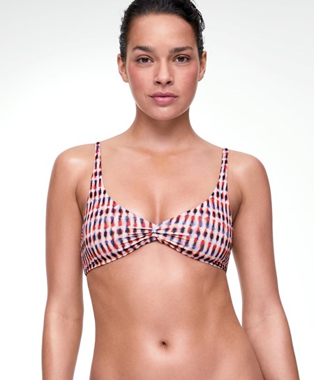 Oysho Extra Soft Halter Bikini Top Arancioni | 67914-OQSM