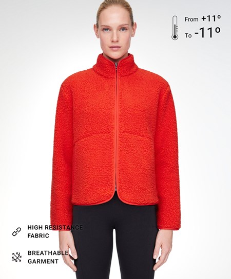 Oysho Faux-shearling Corta Jacket Arancioni | 94162-PSVJ