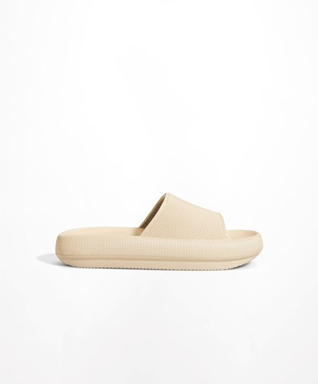 Oysho Flatform Sandals Crema | 76281-OXSL