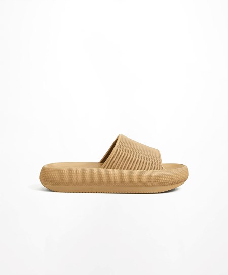 Oysho Flatform Sandals Marroni | 61432-IWEY