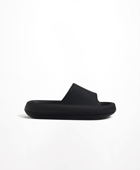 Oysho Flatform Sandals Nere | 37205-XNSI