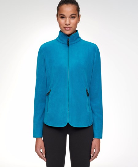 Oysho Fleece Jacket Blu Reale Blu | 96023-LDMI