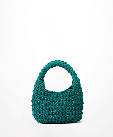 Oysho Handbag With Cinturino And Little Ball Details Verde Acqua | 29153-GRXO