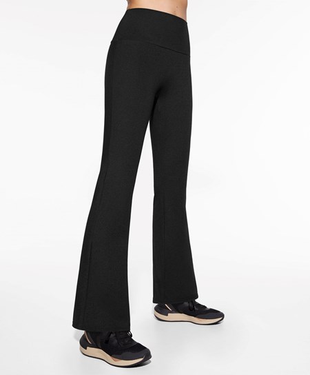 Oysho High-rise Comfortlux Flare Trousers Grigie Scuro | 70456-CMIP