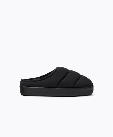 Oysho Imbottito Nylon Slippers Nere | 62948-QIBW