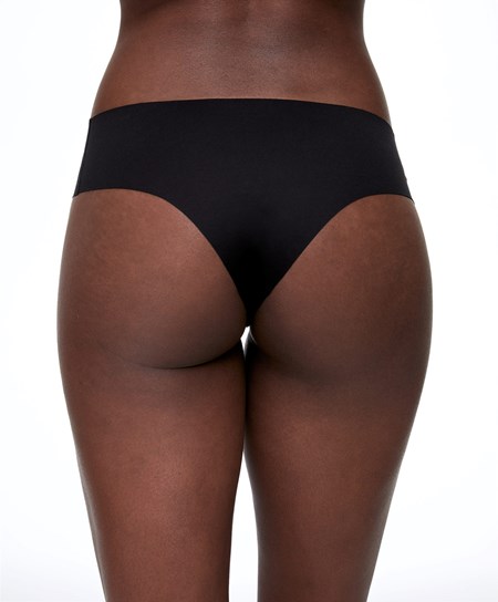 Oysho Invisible Laser-cut Brazilian Briefs Nere | 97624-QNOH