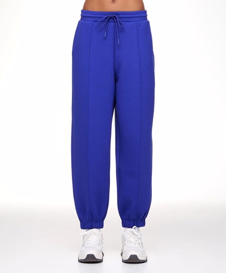 Oysho Joggers With Interlock Detail Blu | 95872-ZIUF