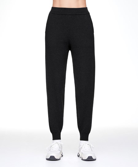 Oysho Knit Joggers Nere | 68427-NBMA