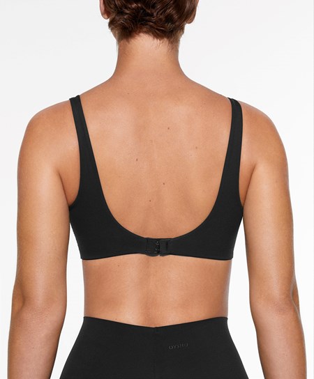 Oysho Light Touch Medium-support Sports Bra Nere | 51203-ESIO