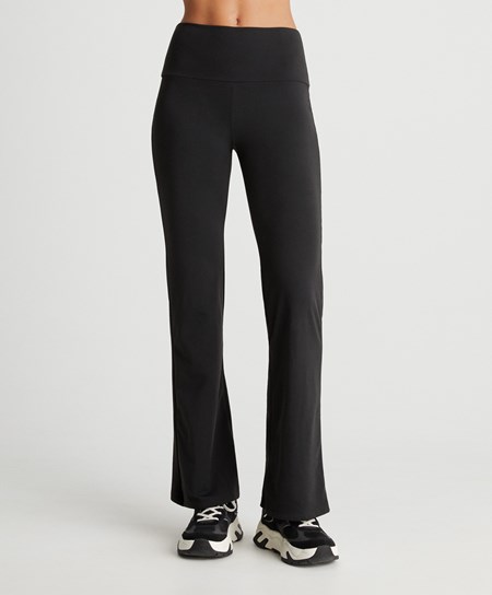Oysho Light Warm Flare Trousers Nere | 34207-ZRCH