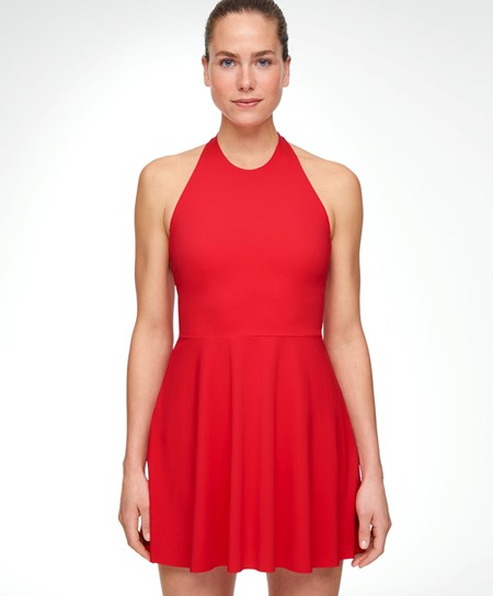 Oysho Light-touch Halter Vestito Rosse | 69781-QMEW