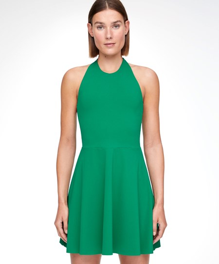 Oysho Light-touch Halter Vestito Verdi | 90615-QLXY