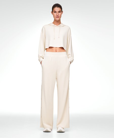 Oysho Long Modal White Total Look Stone | 27938-XYVC