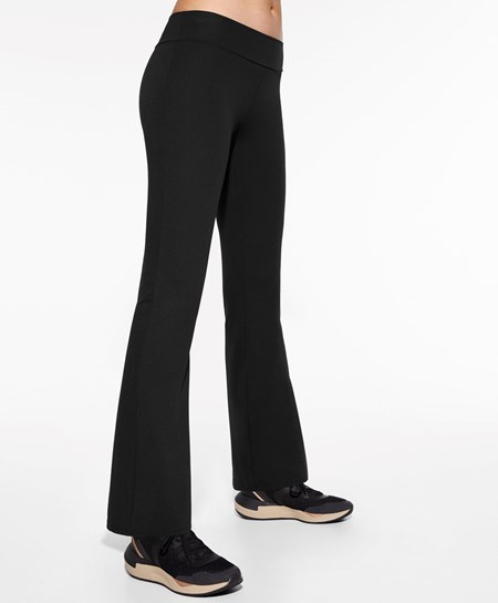 Oysho Low-rise Comfort Flare Trousers Nere | 67985-JVCM