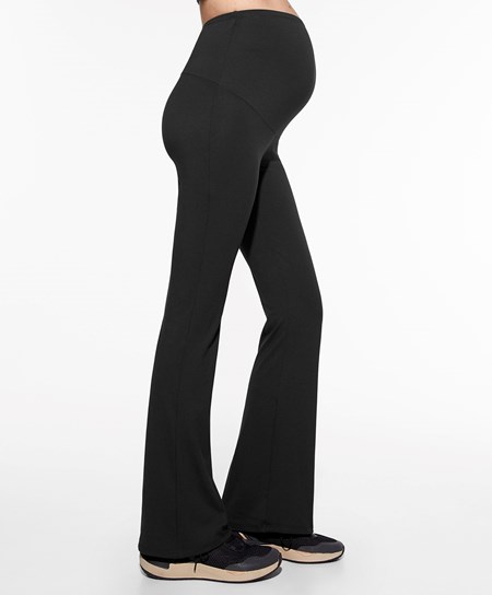 Oysho Maternity Comfort Flare Trousers Nere | 98364-AHML