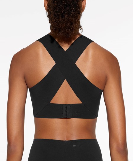 Oysho Medium Support Compressive Sports Bra Nere | 79632-GWOT