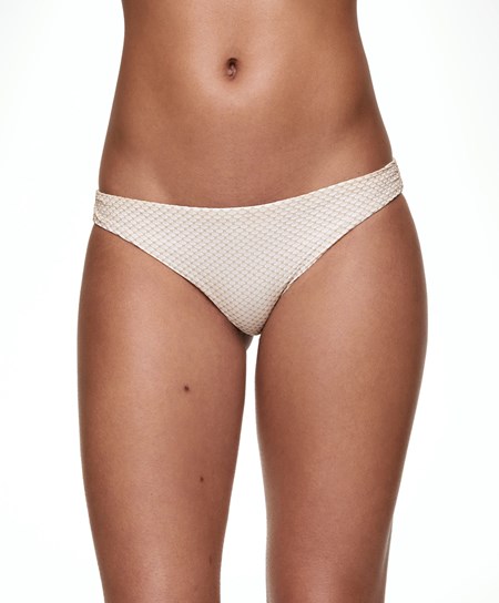 Oysho Mid-rise Bikini Briefs Bianche | 47320-ZJUF