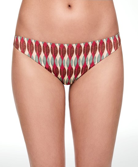 Oysho Mid-rise Bikini Briefs Terracotta | 08235-HRGJ
